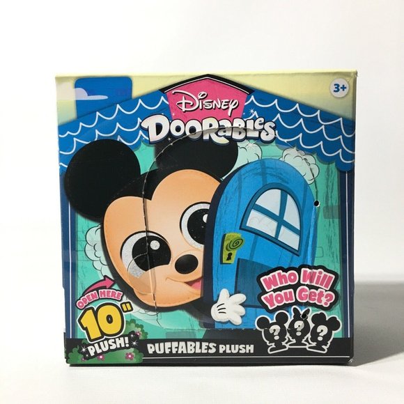 Disney Doorables Puffables Mickey 10" Squishy Plush Glittery Eyes Series 2 - Picture 4 of 12